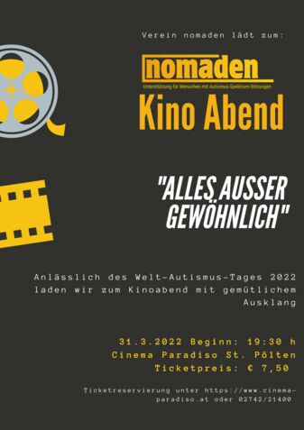 Plakat zu Kinoabend "Alles ausser gewöhnlich"