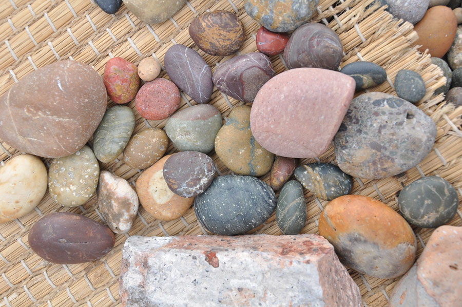 Viele unterschiedliche Steine